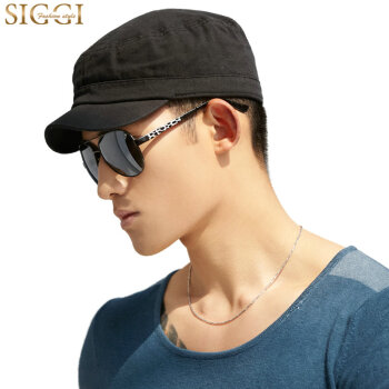 シggi帽子男は春夏韓国版ファンシーアウドゥニア帽子短いです。ワカバク黒M/L（約60 cm）