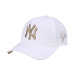 【韓国ダレクメル】MLB野球帽若人男女ドレンハング帽刺繍遮光帽ホワイトF/フリーズ