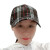 yitingq春夏男女野球帽チェッカー韩国版复古格子ストレープハーンカージ