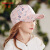カーーメン(kenmont)子供帽子纯绵ハング女子夏焼帽子韩国版ファンシーキャップ4714ピンで56 cm调节です。