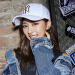 【韓国ダレクメル】MLB野球帽若人男女ドレンハング帽刺繍遮光帽ホワイトF/フリーズ
