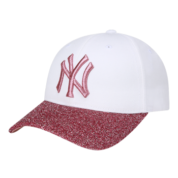 MLB子供野球帽Ny新款女童カジュアには、軒先を明るるって遮光ハング帽の白さぃNy 2(49 CM-51 CM)