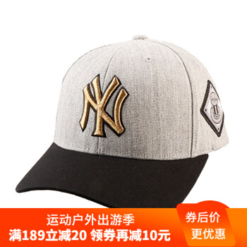 MLBの美プロ野球の帽子Ny麻灰金标の野球の帽子の男女の金は帽子の韩国版を调节することです。