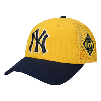 MLB夏子供野球帽ネトル帽百合の日割ハジップNYヤンキース黄色NY 3(53 CM-55 CM)