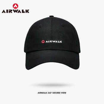 Airwalk帽子新品男女帽子ファンシー男性帽子サー遮光帽子ファンキーブラック