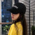 野球帽男女史春秋アウドゥニーア帽子恋人モデルハング帽子純色調整可能遮光帽Amazing黒