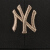 MLB野球帽子男女百組純色恋人遮光帽Ny洋基隊日焼け止め帽子曲げ軒先ハグ帽黒金標NY中標は55-59 CMで調整します。