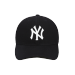MLB韩国规格品NYEヤンキース男女NYクラシク恋人野球帽子は黒の白标Nyを调节します。