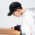 帽子男潮男ハーンジップ韩国版ネトル赤街カーージュン学生ファンシー男子野球帽ins遮光帽1_ド黒