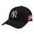 MLB美職の帽子男女の恋人野球帽韓国版ファンシーの曲がなった軒先ハング帽NY刺繍ヤンキースの太陽帽子四季モデル黒豹が55 cm-59 cmで調節します。