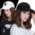 四季の帽子男女ハンティング帽韩国版ファンシーハープ春夏の黒い野球帽男性のブロッキング文字の平均は55-60で调整します。