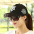 唯姿秀帽子男性女性韩国版ファンシー野球帽潮四季カジュア恋人の日焼き止めハング帽キンジャキ(黒)サイズ调节がきます。