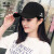 暖芬帽子女性夏韩国版ファンシー帽遮光帽潮春学生レイジャ韩国版ハング帽女性黒397