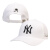 プロ野球mlbキャプション韩国版潮纯色青少年男女ハレ帽遮光帽白ゲーム黒のサドはNy 32 CP 051-50 Wは55-59 cmで调节します。