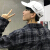 帽子男ヒップ韩国版の人气者は、遮光帽に白と黒のレプリツアーに出ます。日烧け止めジッチ。