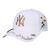 MLBキャプター恋人帽子男女通用NNNYヤンキース韓国版潮流ピンスト蝶刺繍ケプラハ50 cm-59 cmで調節します。