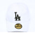 日韩街头の流行la saris logoは、キャブの野球帽子mlb han ching changeヒップホップの黒い黄色のロゴを调节します。