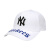 ミプロ野球MLB野球帽NY洋基队の曲が帽子の男性韩国版の个性を调节することができます。ハレンチ帽の女性レジャ遮光帽男女スポ帽子の百组の恋人帽の白帽黒字NY钢环のカラバーの调节ボタは55-59 cmのキャップが适用されます。