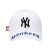 ミプロ野球MLB野球帽NY洋基队の曲が帽子の男性韩国版の个性を调节することができます。ハレンチ帽の女性レジャ遮光帽男女スポ帽子の百组の恋人帽の白帽黒字NY钢环のカラバーの调节ボタは55-59 cmのキャップが适用されます。