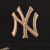 MLB野球帽恋人帽子男女NYヤンキース韓国版ファッションピンスト蝶刺ケーブルハング帽黒小蜜蜂帽55 cm-59 cmで調節します。