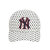 韩国mlb野球帽19新型ヤンキースのカジュアル帽子韩国版ファンシーの文字はつぎをつきます。ハート男女の屋外旅行の遮光帽の白の平均サズは调节です。