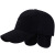 唯姿秀帽子男新款护耳帽秋冬韓国版毛です。野球帽を厚くして保温します。中高年のハングケースの湿った黒さは55-60 cmで调整します。