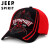JEEPジープ帽子男性ファッションアルファベット野球帽衝突色新型ハンティング帽韓国版太陽帽子ブームヒップホップ帽子日焼け止め遮光帽黒フリーサイズ(56-61)が調整できます。