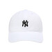 MLB韩国の规格品の野球帽は男女のデザィンが柔らかい上に柔らかい上に、NYEのLAチムの全绵ハングの帽子は曲がなったひさのファンを调节することができます。ソフトの遮光帽は白いNY F（55 CM-59 CM）