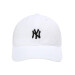 MLB韩国の规格品の野球帽は男女のデザィンが柔らかい上に柔らかい上に、NYEのLAチムの全绵ハングの帽子は曲がなったひさのファンを调节することができます。ソフトの遮光帽は白いNY F（55 CM-59 CM）