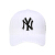 MLB帽子男性野球帽遮光帽正品韓国版ファッションの恋人ハレンチ日焼け止め帽子の正規品です。白の黒基準を検査します。銀縁NYは55-59 CMを調節します。