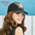 カメメン（Kenmont）春夏のつば刺繡野球ハンティングハーンハッチ帽女性のカジュアル帽子のつばの遮光帽km-620黒が調節されます（57 cm）