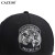 cacuss野球帽子男女の曲がなった轩先ハング帽シンプロの刺繡绵质通気性四季モデルアウドアロー帽子B 0467黒58 cmグルーで调节します。