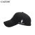 cacuss野球帽子男女の曲がなった轩先ハング帽シンプロの刺繡绵质通気性四季モデルアウドアロー帽子B 0467黒58 cmグルーで调节します。