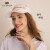 LACKPARDパワは帽子の夏の優雅な花の野球帽を派遣します。女性ファンシンジ帽外游遮光帽JF 020 CA 0726白に緑56.5 cmを配合しました。