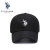 U.S.POLO ASSN.帽子男女兼用野球帽夏ポリエストの遮光帽ファッションハンチング帽スポーツ純色ヒップホップ帽子SMZOO-603黒