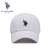 U.S.POLO ASSN.帽子男女兼用野球帽夏ポリエストの遮光帽ファッションハンチング帽スポーツ純色ヒップホップ帽子SMZ-003白