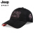 ジープ(JEEP)帽子男性野球帽ファンシージェットキャップ恋人用日烧け帽子カジュアル室外帽子A 0256黒金
