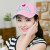 帽子女性の新型秋の野球帽登山太陽帽子春秋日焼け止めハッチ韓国版ファンシー遮光帽白は55-60 cmで調節します。