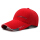 赤い10 cmの長い帽子のひさし